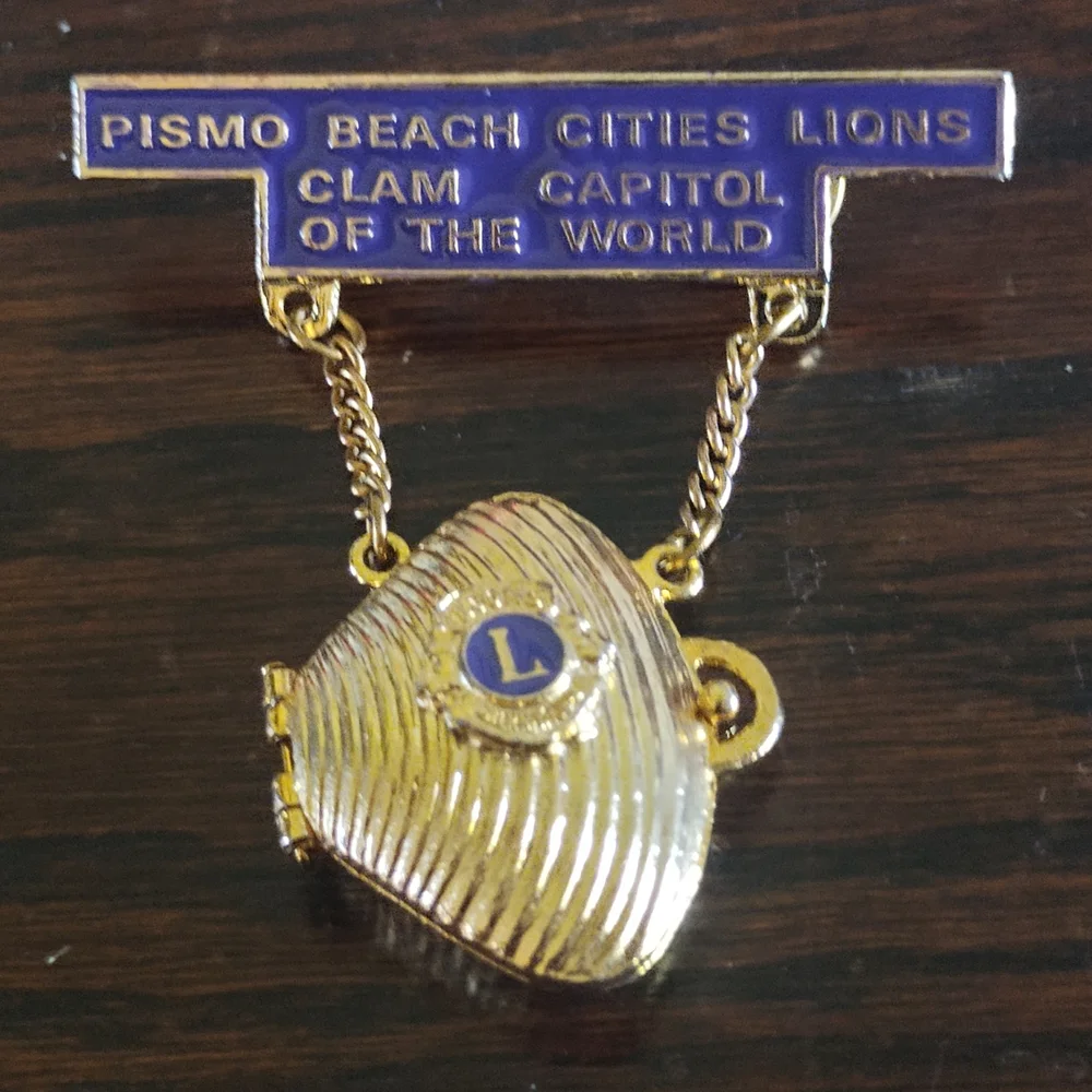 Pismo Beach cities Lions Clam Capitol Pin‎
